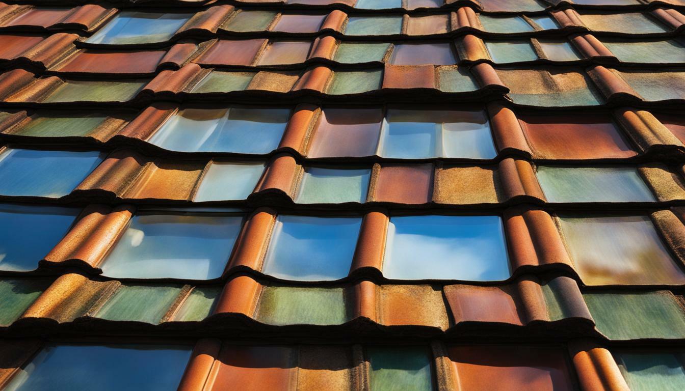 reclaimed glass roof tiles